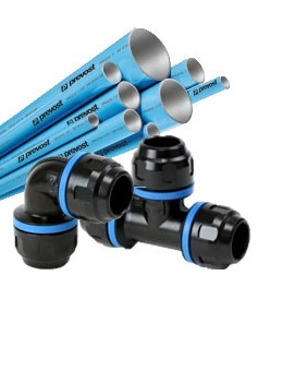80mm Prevost Fittings and Tube, Compressed Air Pipework Systems