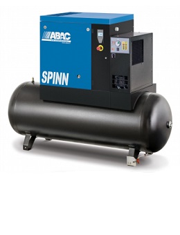 ABAC, SPINN, 2.2-22Kw, Tank & Dryer Combined, 8-10 Bar, Screw Compressors