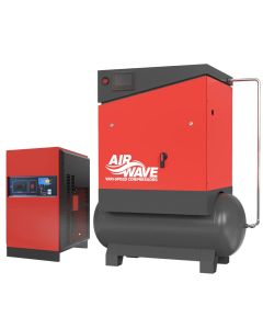 Airwave Vari-Speed, 11kw, Variable Speed, Screw Compressor, 62 cfm, 6-10 Bar, 300L Tank Mounted, Dryer