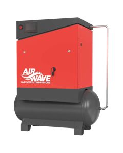 Airwave Vari-Speed, 11kw, Variable Speed, Screw Compressor, 62 cfm, 6-10 Bar, 300L Tank Mounted
