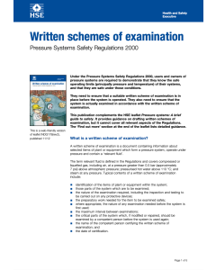 Written Scheme of Examination