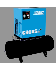 ABAC, CROSS 500 10 400/50 200, Screw Compressor, 4Kw/5.5hp, 17.6 CFM, 9.5 Bar, Tank Mounted, 3 Phase, 1839025636