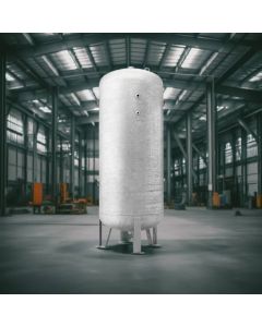 FSN, 3000L Galvanised Vertical, 12 bar, Compressed Air Receiver, 2" BSP Port Outlets