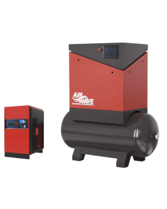 Airwave Vari-Speed PMT, 7.5kw, Variable Speed, Screw Compressor, 40 cfm, 6-10 Bar, 300L Tank Mounted, Dryer