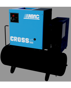 ABAC, CROSS 900E 10 400/50 200, Screw Compressor, 7.5Kw/10hp, 29.9 CFM, 9.5 Bar, Tank Mounted, Dryer, 3 Phase, 1839025642