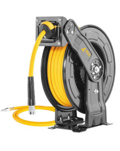 JAMEC PEM, AVANTE 100 Series, AV.101020, Open Steel Retractable Hose Reels, 20m x (3/8") 10mm i.d. x 1/4" Female connections