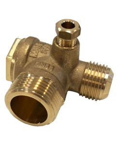 ABAC, (OEM) 1/2" BSPM x 1/2" Flared Male, Outlet Non-Return Valve, 6210719000