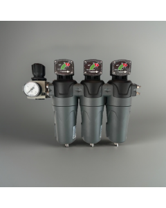 Airwave, 3 Stage, 3/4" c/w Float Drain, Differential Gauge and Bracket, max 88 c.f.m Flow Rate