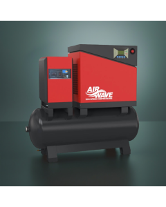 Airwave Eco-Speed, 10hp/7.5Kw, Screw Compressor, 32 CFM, 10 Bar, 350L Tank, Dryer Mounted