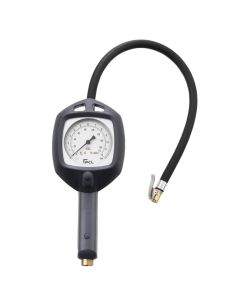 PCL, Dial Gauge Inflator, 0-170 psi & 0-12 bar, 0.5m Hose, Clip-On Connector, ATIH081