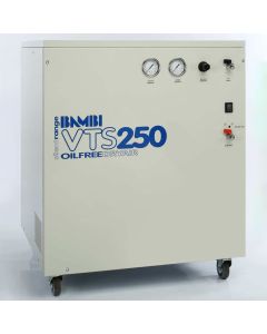Bambi VTS Range, VTS250, 2.5hp/1.84Kw, 300l/min, 8 bar, 59L Tank, Silent Dental Air Compressor