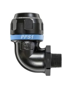 Prevost, 16mm x 3/8" BSP Male Thread, Aluminium Elbow, PPS1 9CM1617