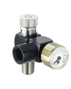 Prevost, 1/4" BSP, Bi-Directional Fitting With Regulator For Pneumatic Tools, OP BDMR