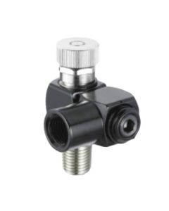 Prevost, 1/4" BSP, Bi-Directional Fitting With Regulator For Pneumatic Tools, OP BDR