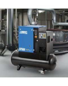 ABAC, VSD-SPINN-E, C43, Screw Compressor, 2.2Kw/3hp, 10.3 CFM, 9.5 Bar, Dryer, Tank Mounted, 3 Phase, 4152060805