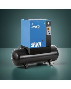 ABAC, SPINN, C43, Screw Compressor, 2.2Kw/3hp, 9.9 CFM, 10 Bar, Tank Mounted, 3 Phase, 4152054947