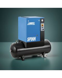 ABAC, SPINN, Screw Compressor, 5.5Kw/7.5hp, 26.7 CFM, 10 Bar, 270L, Tank Mounted, 3 Phase, 4152054989