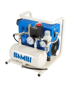 Bambi PT Range, PT5, 1hp/0.75Kw, 128l/min, 8 bar, 4L Tank, Low Noise Air Compressor