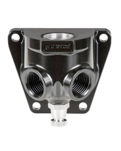 Prevost Manifold, 1/2" Inlet, 2 x 1/2" Outlet, Wall Bracket and Drain, MF 103S2