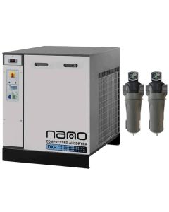 NANO-Purification Solutions, 489 CFM, Refrigerated Dryer + Pre and Oil Removal Filters