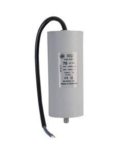 ABAC, (OEM) Capacitor 70 mf/uf for 2.2Kw/3hp, Mec 80-90 230v motor, 8973037911