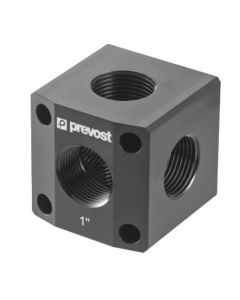 Prevost, 1/2" BSPP Female, Cross Aluminium Fitting, PPS1 CR12