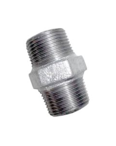 1/2" BSP Male x 1/2" BSP, Tapered Hex Nipple, AL-280D9