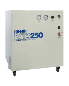 Bambi VTS Range, VTS250, 2.5hp/1.84Kw, 300l/min, 8 bar, 59L Tank, Silent Dental Air Compressor