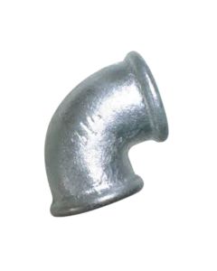 3/4" BSP Equal Female Elbow, S/Radius, Galvanised, AL-090E9