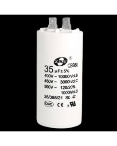 ABAC, (OEM) Capacitor 35 mf/uf for 2.2Kw/3hp, Mec 80 230v motor, 8973036636