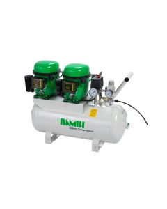 Bambi Budget Range, BB24D, 1hp/0.68Kw, 100l/min, 8 bar, 24L Tank, Silent Air Compressor