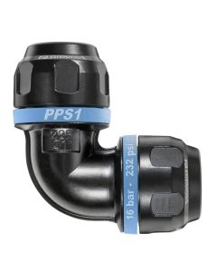 Prevost, 16mm Aluminium Equal Elbow for PPS Pipe, PPS1 9C16