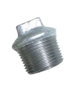 1/2" BSP Male Plug, Tapered Thread, Galvanised, AL-290D9