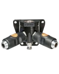 Prevost Manifold, 1/2" Inlet, 2 x Safety Quick Release, (PCL) Coupling and Wall Bracket, BSI 068103WK