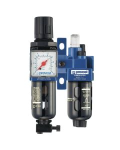 Prevost, 1/8" BSP, Filter-Regulator, Lubricator, Bracket and Gauge Combined, ALTO 1 Range, KTB SM0