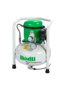 Bambi Budget Range, BB8, 0.5hp/0.34Kw, 50l/min, 8 bar, 9L Tank, Silent Air Compressor