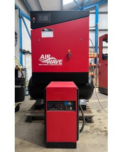 Ex-Hire, Airwave Vari-Speed PMT, 11kw, Variable Speed, Screw Compressor, 60 cfm, 6-10 Bar, 300L Tank Mounted, Dryer