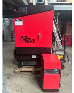 Ex-Hire, Airwave Vari-Speed PMT, 15kw, Variable Speed, Screw Compressor, 72 cfm, 6-10 Bar, 300L Tank Mounted + Dryer
