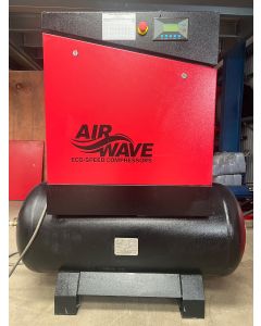 Ex-Hire, Airwave ECO-Speed, Fixed Speed Compressor, 10hp/7.5Kw-400V, 36 CFM, Max 10 Bar, 300L Tank Mounted
