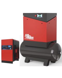 Long Term Hire, Airwave Eco-Speed 10hp/7.5Kw Compressor 32 CFM, max 10 Bar 300L Tank Mounted + Dryer