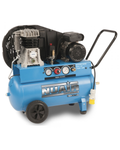 NuAir, NB2800B/50/2M TECH PRO 110v, 2hp/1.5Kw, 8 Bar, 9 CFM, 10 bar, 50L Tank, Oil Lubricated.