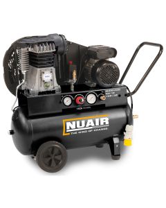 NuAir, NB2800B/50/2M TECH PRO 110v, 2hp/1.5Kw, 8 Bar, 9 CFM, 10 bar, 50L Tank, Oil Lubricated.