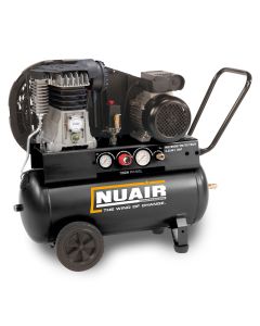 NuAir, NB2800B/50/3M TECH PRO - PORTABLE (13A) 3hp/2.2Kw, 12.5 CFM,10 bar, 50L Tank, Lower Noise Level, Oil Lubricated.