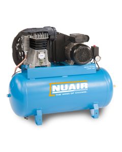 NuAir, B2800C-PRO-100 FT3, 3hp/2.2Kw, 12.5 CFM,10 bar, 100L Tank, Lower Noise Level.