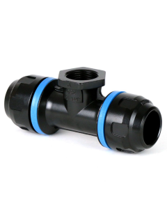 Prevost, 25mm x 3/4" BSP Female Threaded Aluminium Tee, PPS1 TT2527