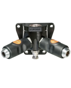 Prevost Manifold, 1/2" Inlet, 2 x Safety Quick Release, (PCL) Coupling and Wall Bracket, BSI 068103WK