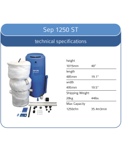 1250 c.f.m, Oil-Water Separator for Treating Compressed Air Condensate