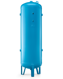 ABAC, 270L Vertical, 11 bar, Compressed Air Receiver, 1" BSP Port Outlets, (Gloss Blue RAL 5015)