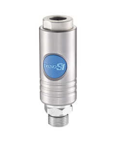 Prevost, 1/2" BSPP Male Stainless Steel Coupling (ISI 11, 6150 B 11mm) ISI 111153