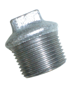 1/2" BSP Male Plug, Tapered Thread, Galvanised, AL-290D9